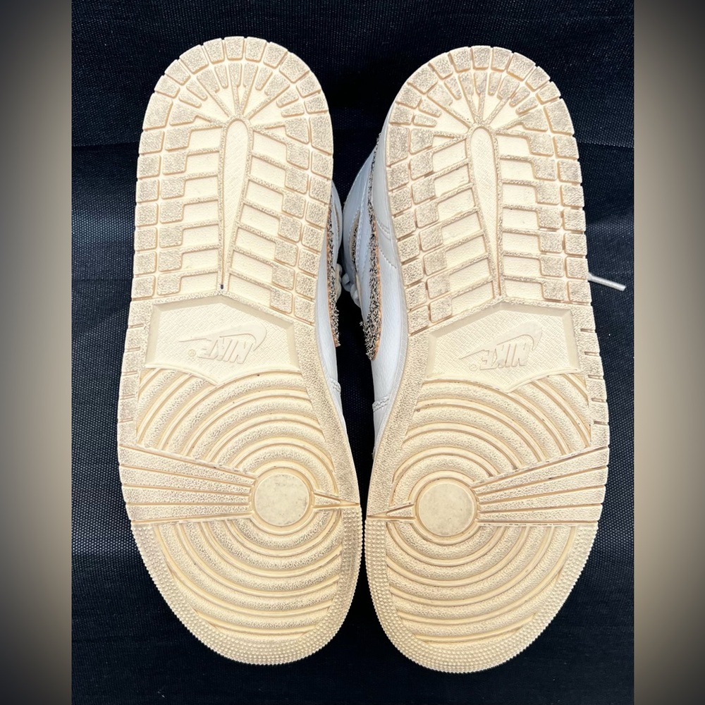 Jordan 1 Retro High OG Men's Sail Craft Vibrations Of Naija Sneakers FD8631-100 - Picture 8 of 8